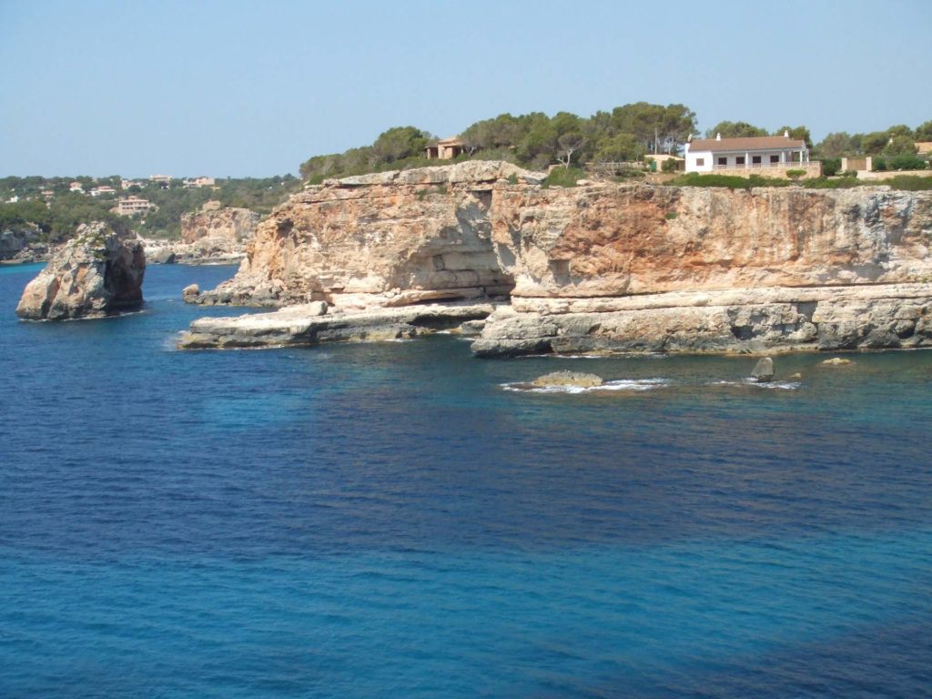 Vistas al mar Cala Santanyi, Mallorca